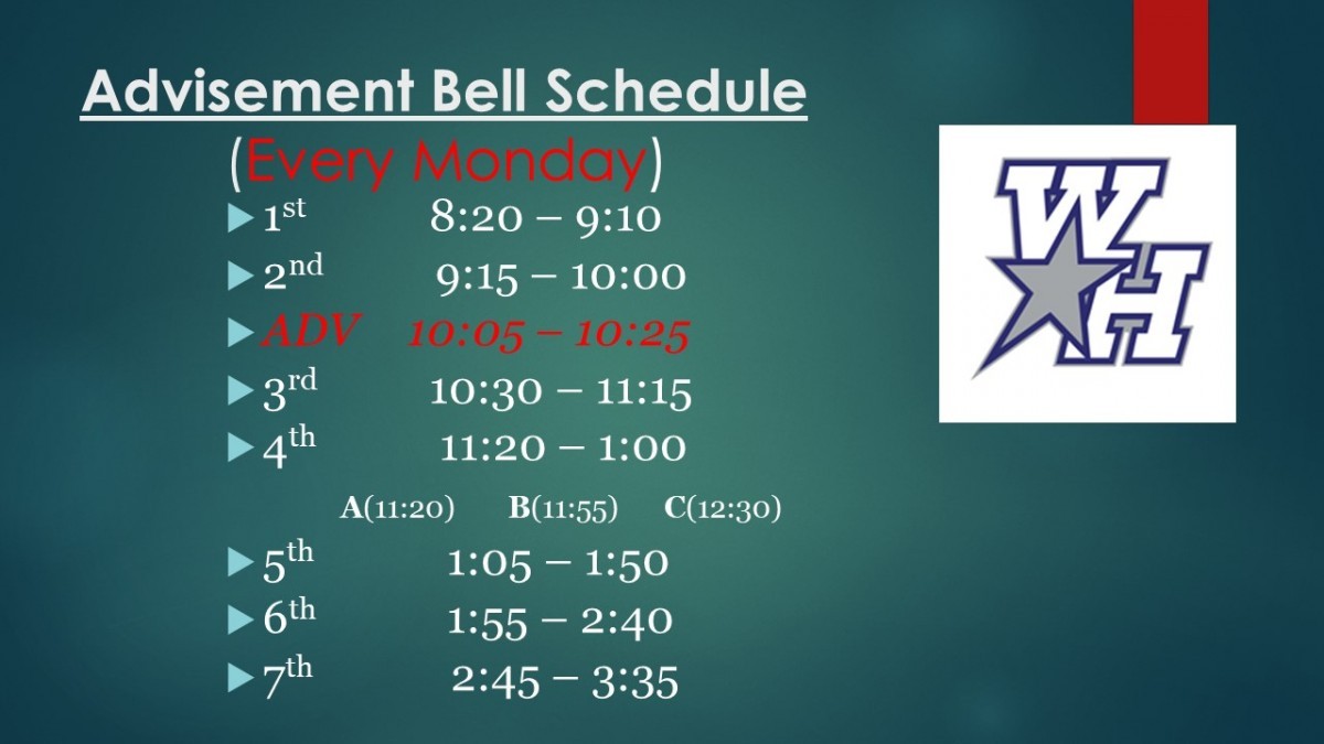 Bell Schedules West Hall High School