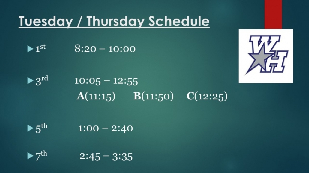 bell-schedules-west-hall-high-school